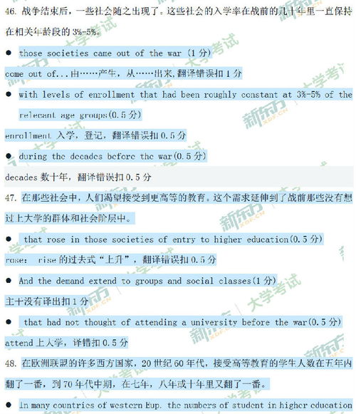2021年考研英語(yǔ)（一）翻譯真題詳解與參考答案